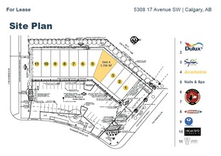 5308 17 Ave SW, Calgary, AB à louer Plan de site- Image 2 de 6