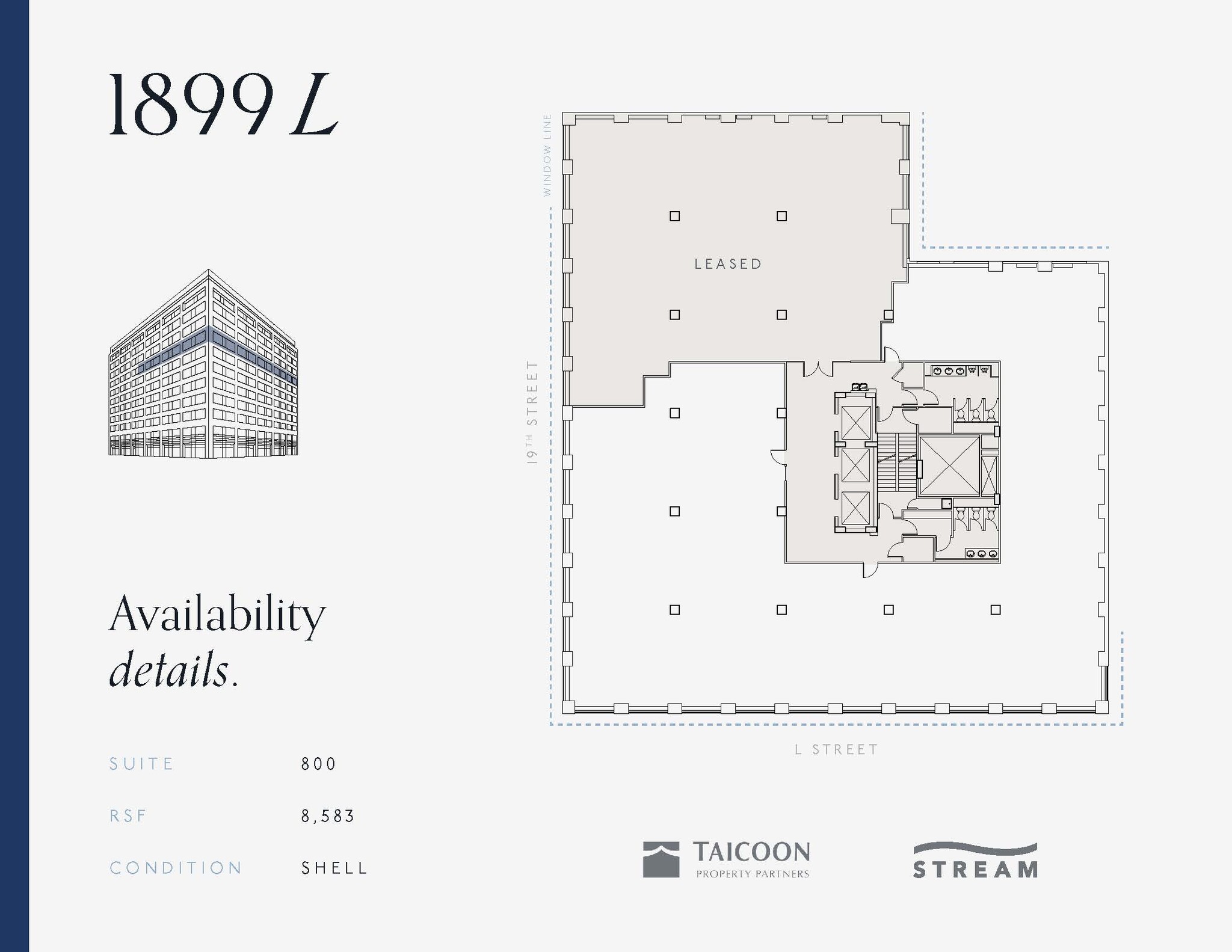 1899 L St NW, Washington, DC à louer Plan d  tage- Image 1 de 1