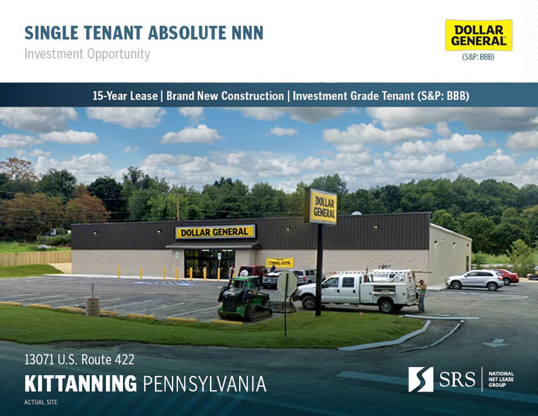 13071 US Route 422 --Dollar General 2022, Kittanning, PA à vendre - Photo du b timent - Image 1 de 1