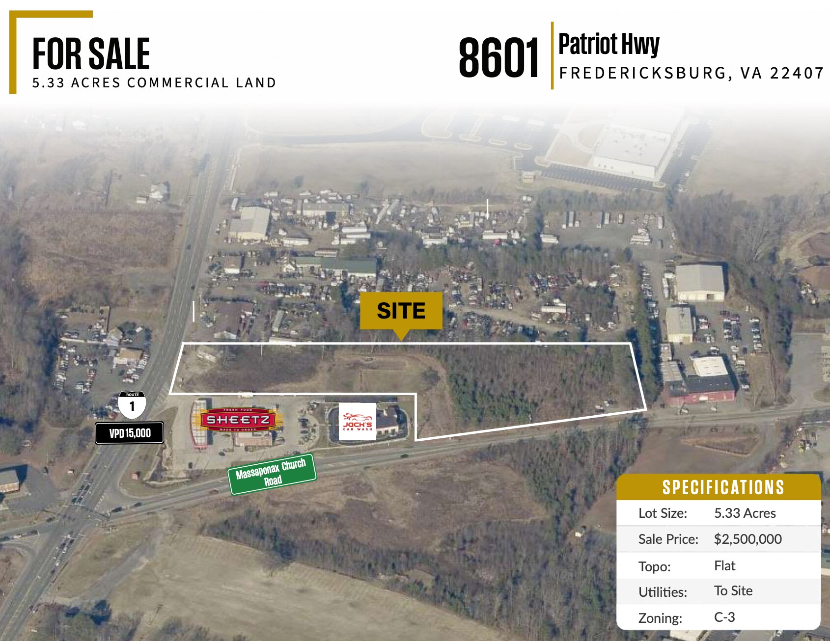 8601 Patriot Hwy, Fredericksburg, VA à vendre Aérien- Image 1 de 5