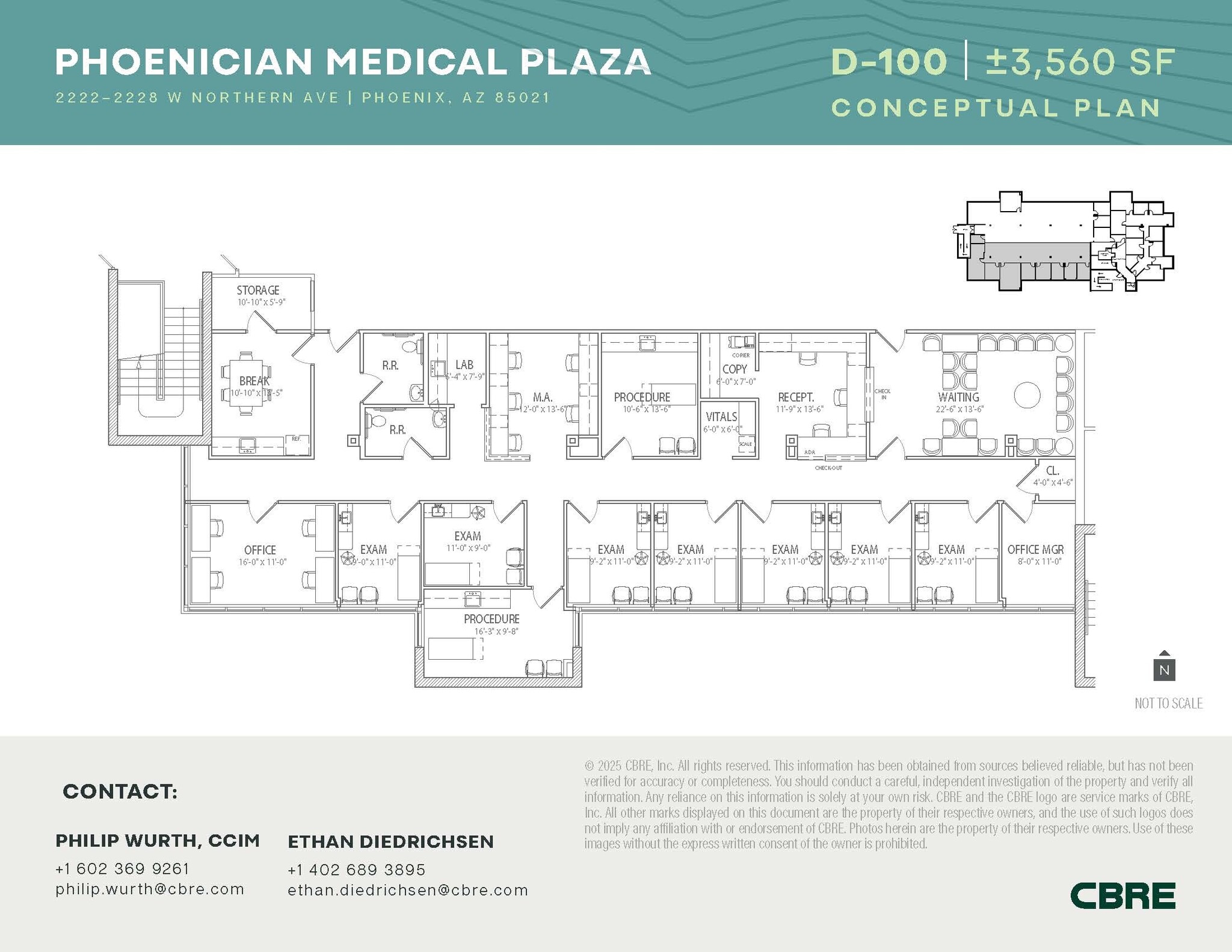 2222-2228 W Northern Ave, Phoenix, AZ for lease Floor Plan- Image 1 of 1