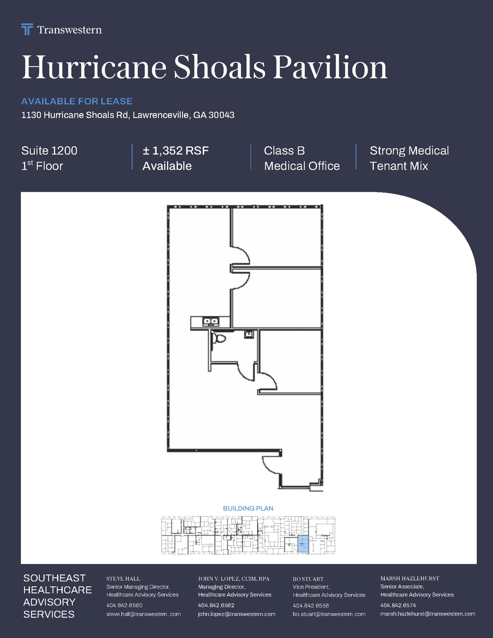 1130 Hurricane Shoals Rd, Lawrenceville, GA à louer Plan d’étage- Image 1 de 1