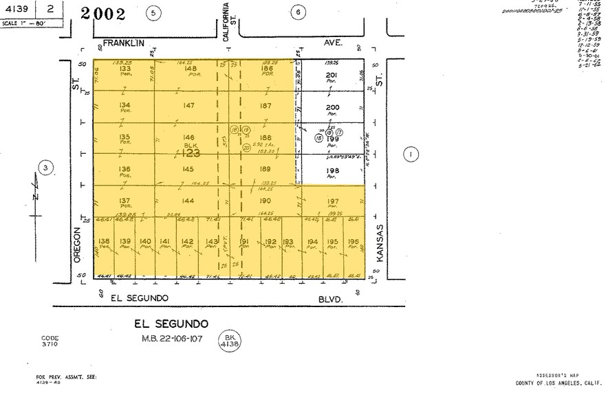 1301 El Segundo Blvd, El Segundo, CA for lease - Plat Map - Image 2 of 11