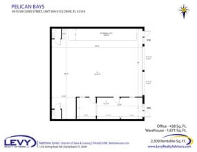4990 SW 52nd St, Fort Lauderdale, FL à louer Plan d’étage- Image 2 de 10