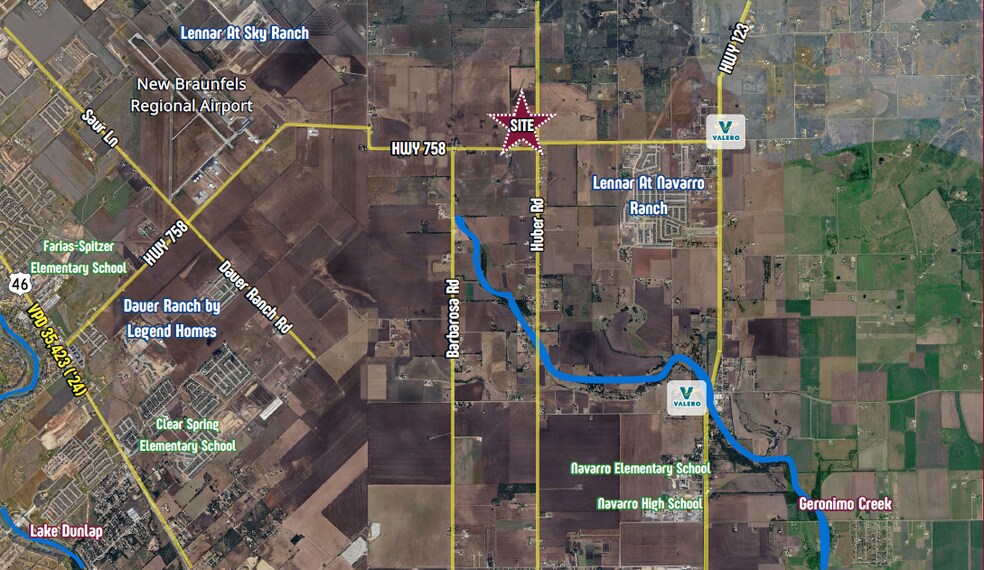 FM 758 & Huber Rd, Seguin, TX à vendre - Photo du bâtiment - Image 3 de 4