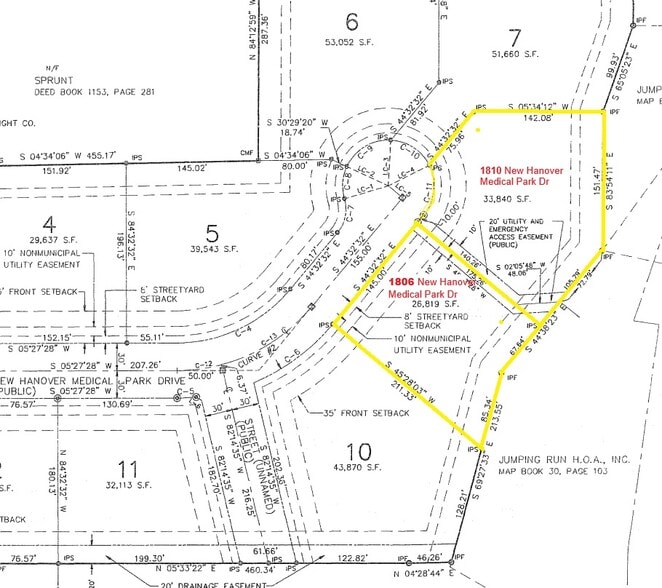 1806 New Hanover Medical Dr, Wilmington, NC for sale - Plat Map - Image 3 of 3