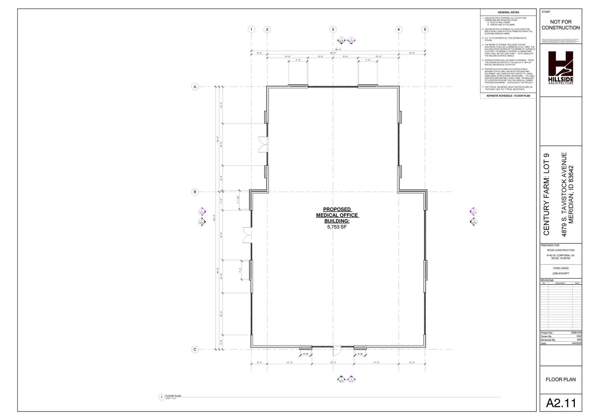 4850 & 4836 S Tavistock Ave, Meridian, ID à louer Plan d’étage- Image 1 de 1