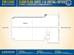 711 W 40th St, Baltimore, MD for lease Floor Plan- Image 1 of 1