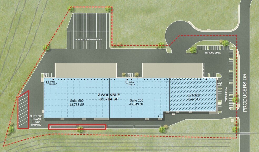 3837 Producers Dr, Stockton, CA à louer - Plan de site - Image 3 de 15