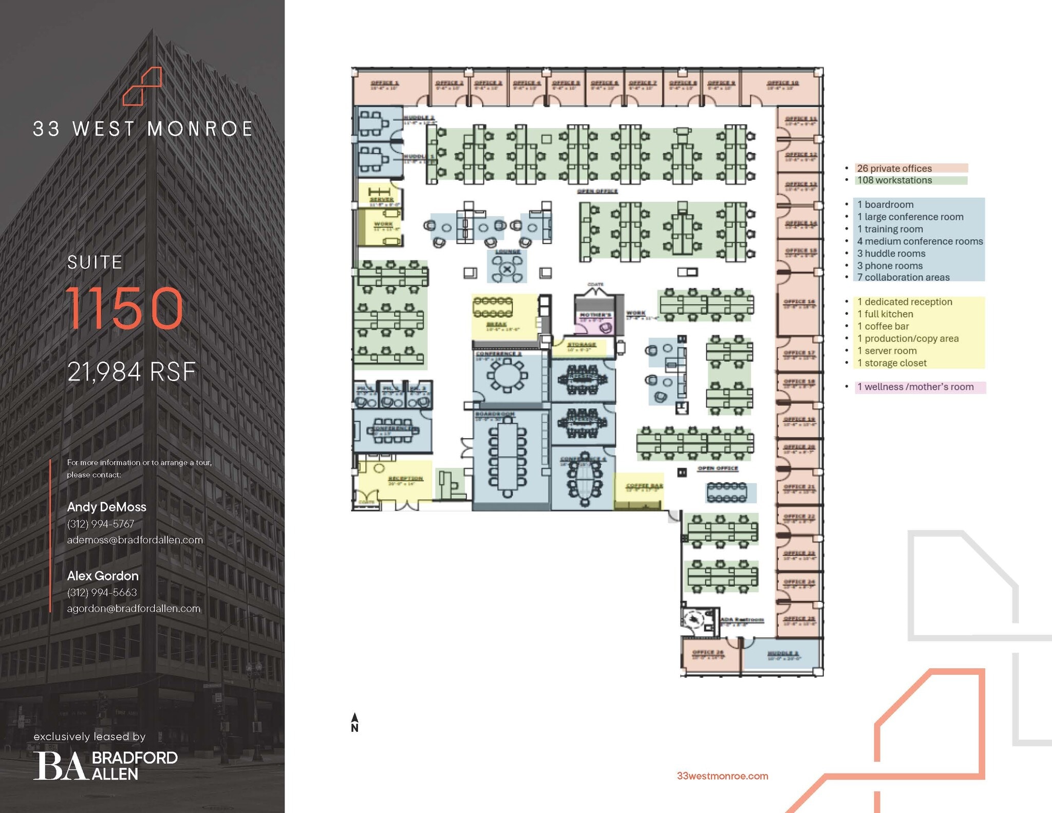 33 W Monroe St, Chicago, IL for lease Floor Plan- Image 1 of 7