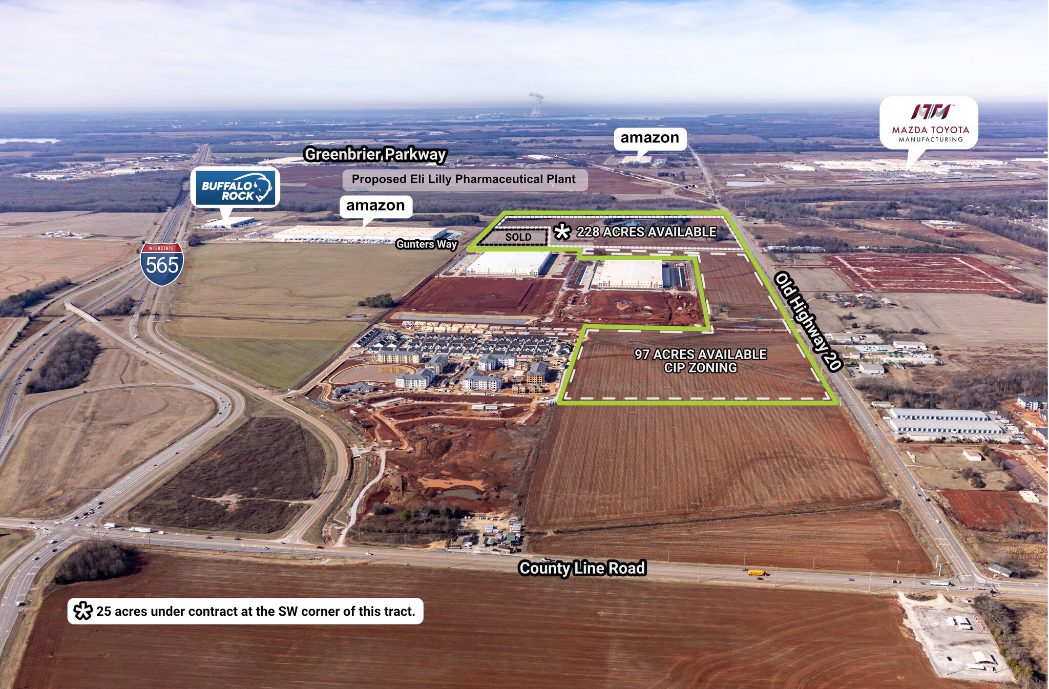 County Line Rd @ Old Hwy 20, Madison, AL à vendre Photo du bâtiment- Image 1 de 3