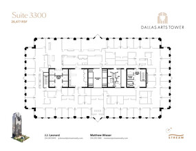 2200 Ross Ave, Dallas, TX à louer Plan d  tage- Image 1 de 1