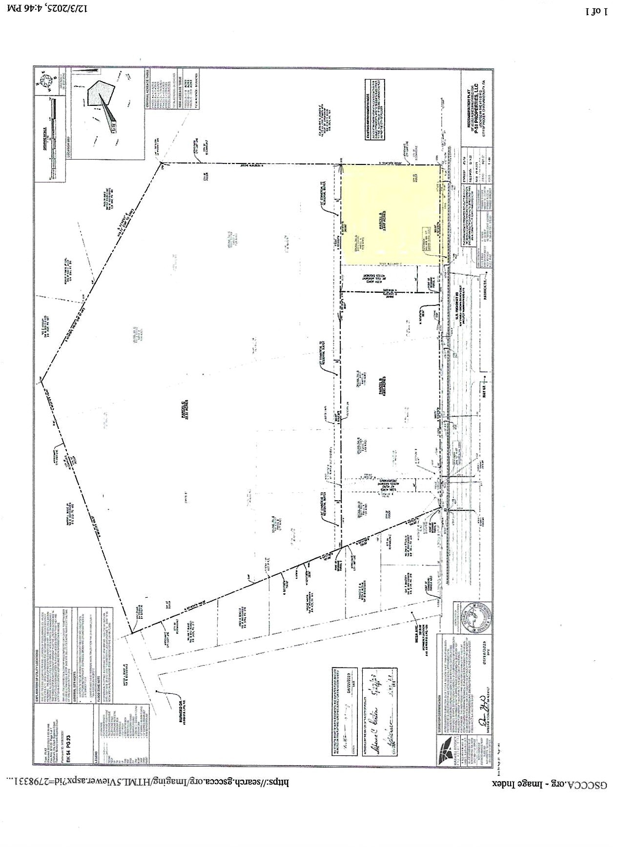 1256 US Highway 80 E, Pooler, GA for sale Plat Map- Image 1 of 2