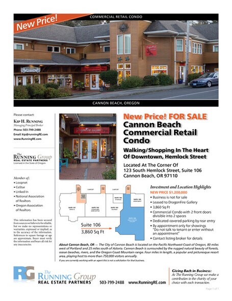 123 S Hemlock St, Cannon Beach, OR à vendre - Photo du bâtiment - Image 2 de 5