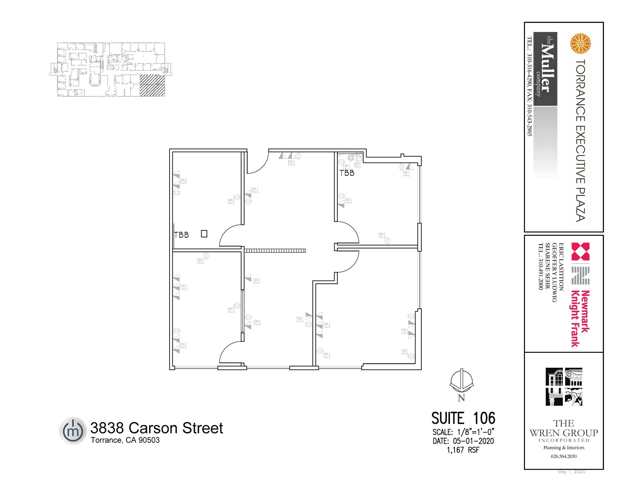 3848 W Carson St, Torrance, CA à louer Plan d’étage- Image 1 de 1