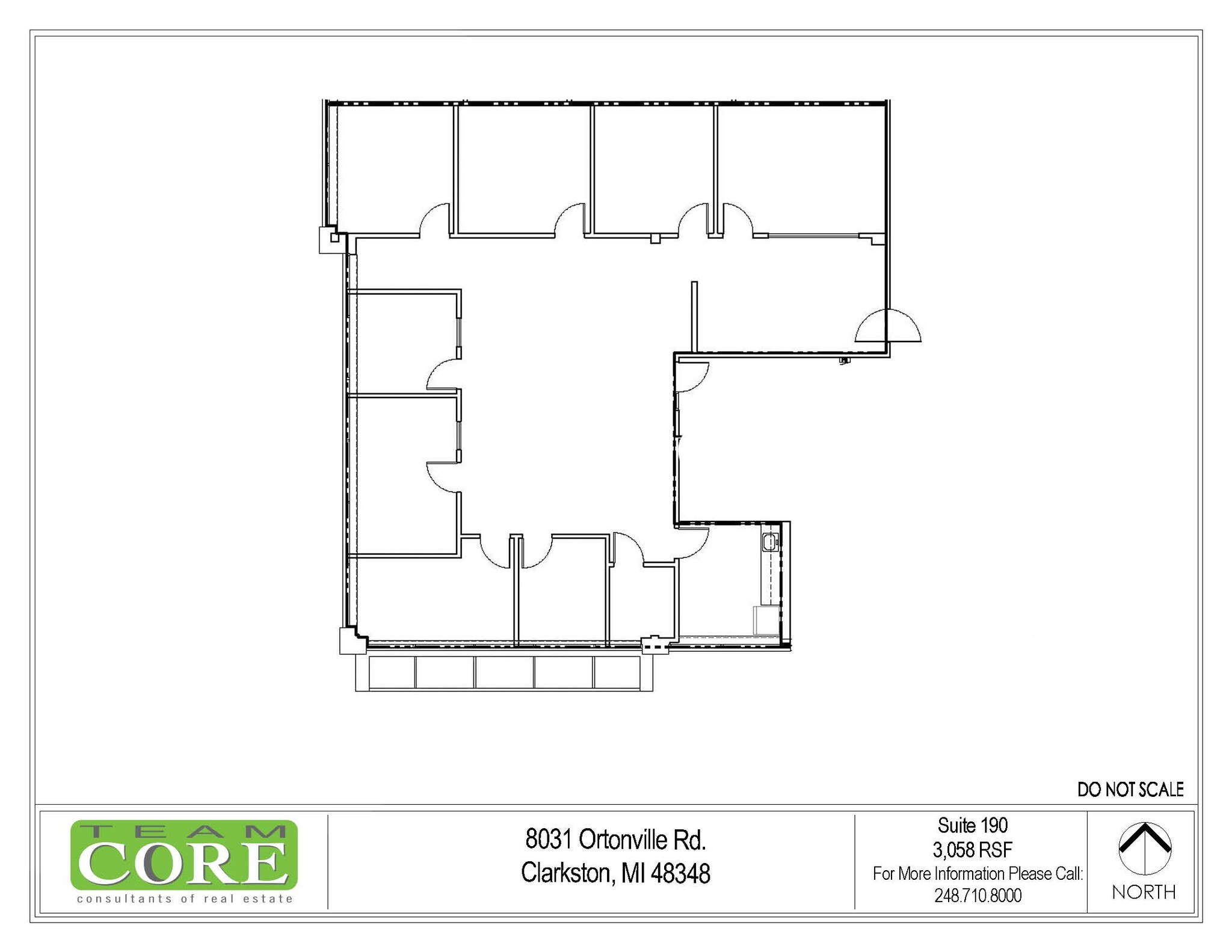 8031 Ortonville Rd, Clarkston, MI for lease Floor Plan- Image 1 of 1