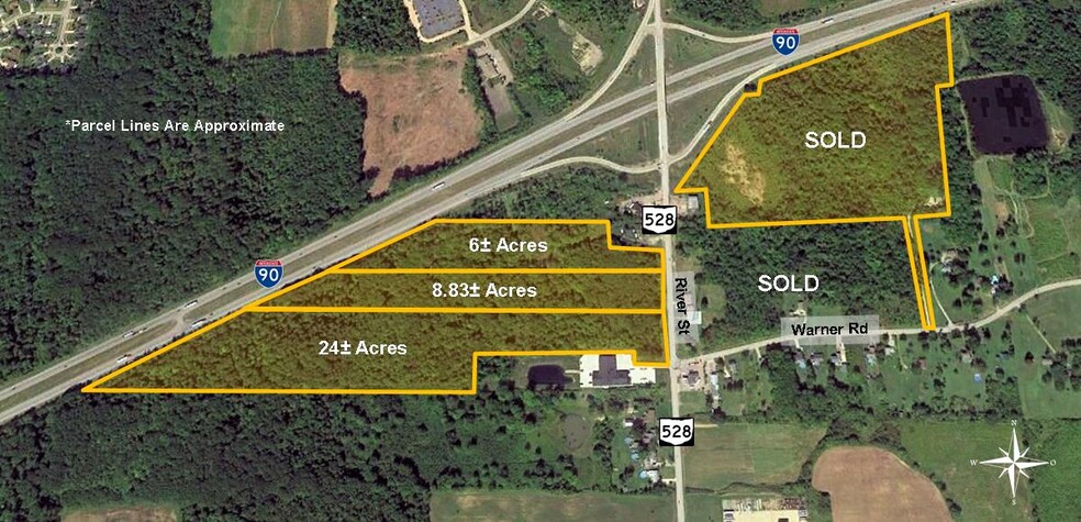 SR-528 & I-90, Madison, OH for sale - Plat Map - Image 1 of 2