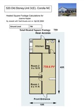 520 Old Stoney Rd, Corolla, NC for lease Floor Plan- Image 1 of 1