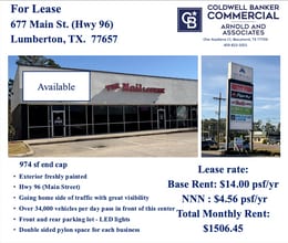 677-681 S Main St, Lumberton, TX for lease Interior Photo- Image 1 of 3