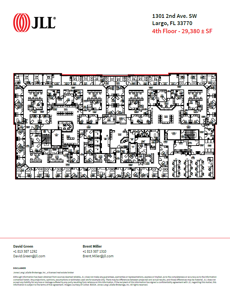 1301 2nd Ave SW, Largo, FL à louer Plan d’étage- Image 1 de 1