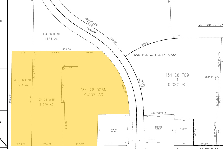 1550 W Southern Ave, Mesa, AZ à vendre - Plan cadastral - Image 3 de 18