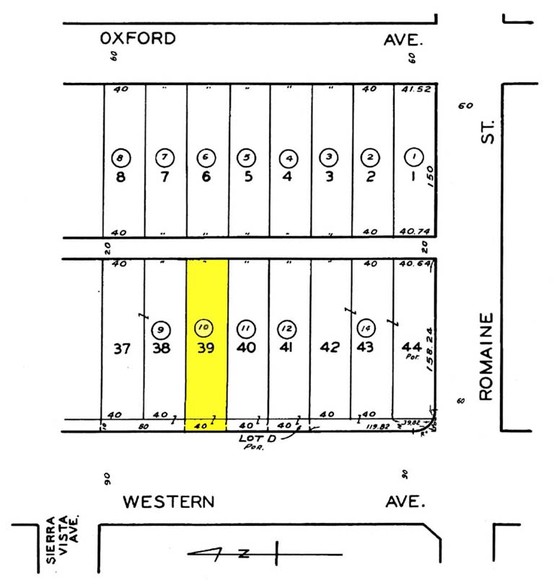 1000-1090 N Western Ave, San Pedro, CA à louer - Plan cadastral - Image 3 de 4