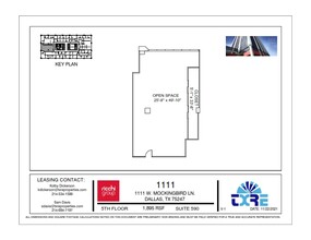 1111 W Mockingbird Ln, Dallas, TX à louer Plan d’étage- Image 1 de 1