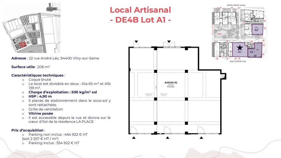 Industrial in Vitry-sur-Seine for lease - Floor Plan - Image 2 of 2