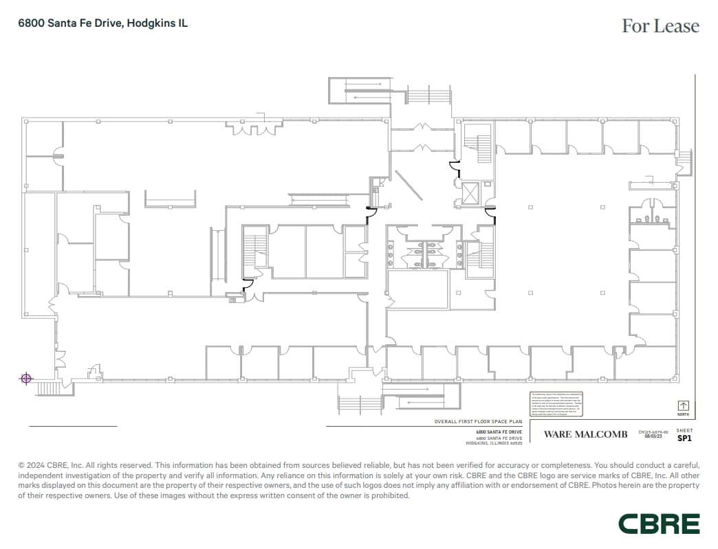 6800 Santa Fe Dr, Hodgkins, IL à louer Plan d’étage- Image 1 de 3