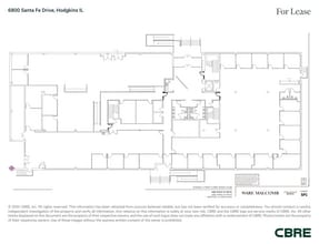 6800 Santa Fe Dr, Hodgkins, IL à louer Plan d’étage- Image 1 de 3