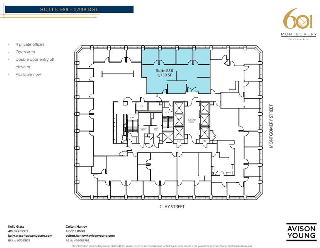 601 Montgomery St, San Francisco, CA for lease Floor Plan- Image 1 of 1