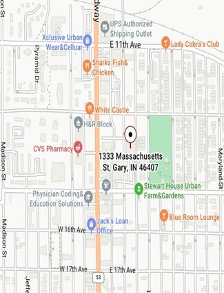 Plus de détails pour 1333 Massachusetts St, Gary, IN - Terrain à vendre