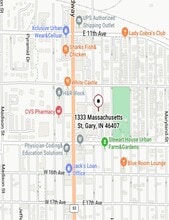 1333 Massachusetts St, Gary, IN - AERIAL  map view