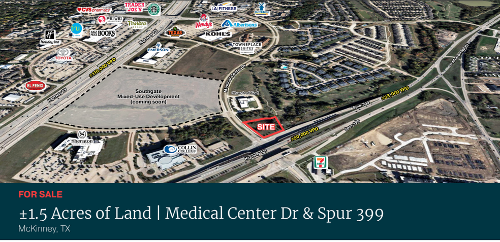 Medical Center Dr & Spur 399, McKinney, TX à vendre - Photo du bâtiment - Image 1 de 3