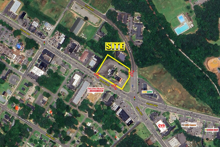 1707 S Horner Blvd, Sanford, NC à louer - Aérien - Image 2 de 2