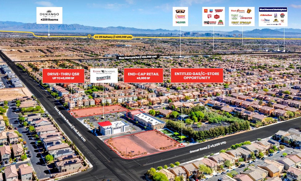 9650 S Fort Apache Rd, Las Vegas, NV for lease - Aerial - Image 3 of 7