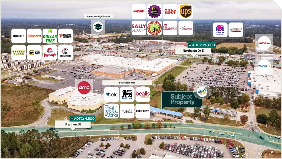 687 Brannen, Statesboro, GA for sale - Aerial - Image 2 of 3