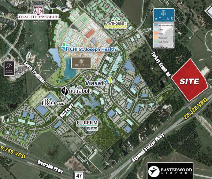 4098 Raymond Stotzer Pky, College Station, TX à vendre - Aérien - Image 2 de 4