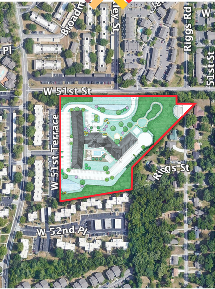 51st St, Mission, KS for sale - Site Plan - Image 1 of 5