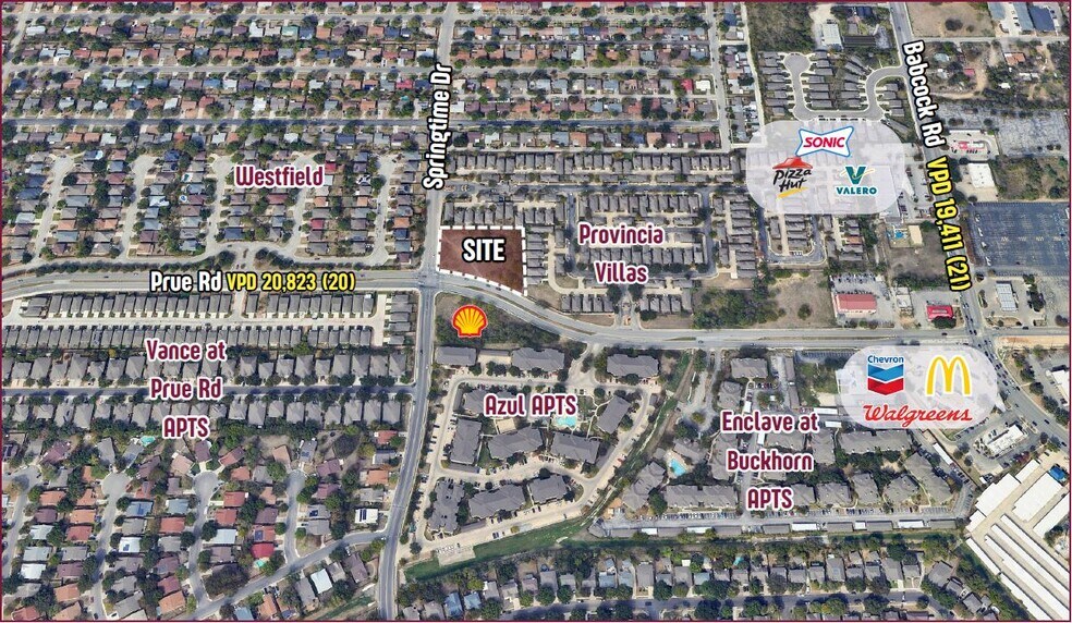 6691 Prue Rd, San Antonio, TX à vendre - Photo du bâtiment - Image 2 de 3