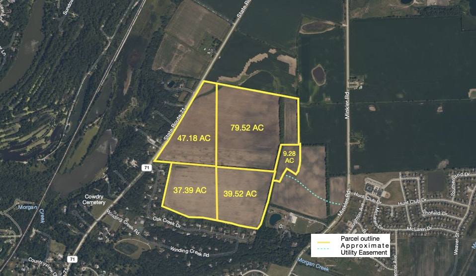 212± AC On Route 71, Oswego, IL à vendre - Aérien - Image 3 de 3