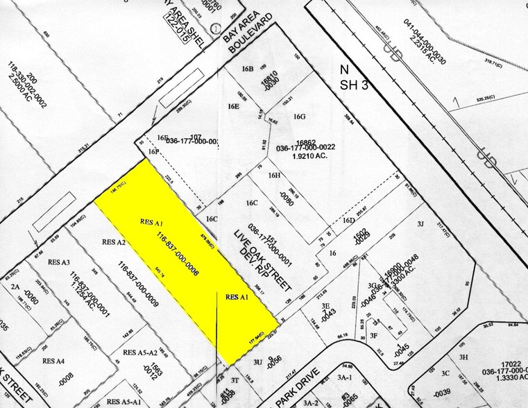 155 W Bay Area Blvd, Webster, TX à vendre - Plan cadastral - Image 1 de 14