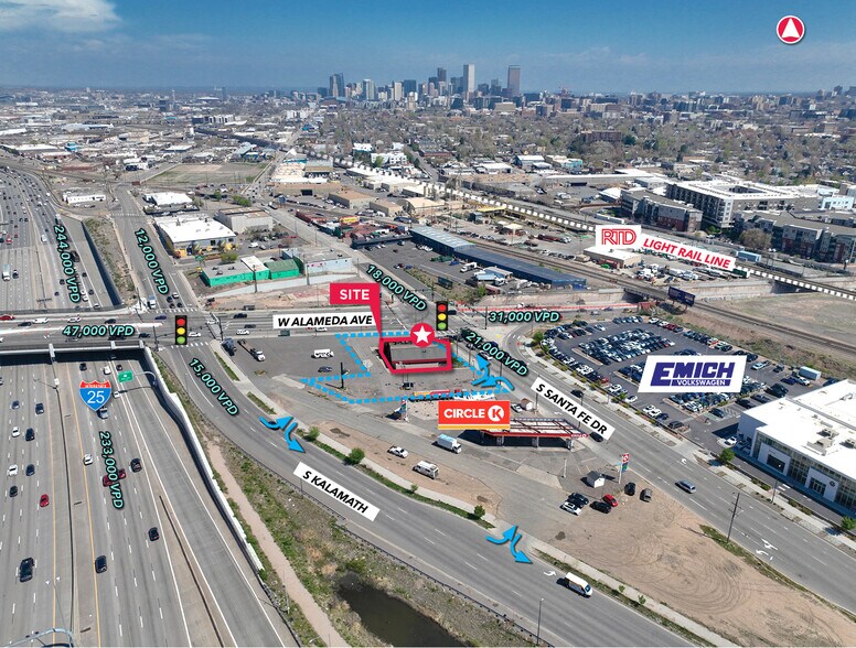 900 W Alameda Ave, Denver, CO à vendre - Aérien - Image 3 de 14