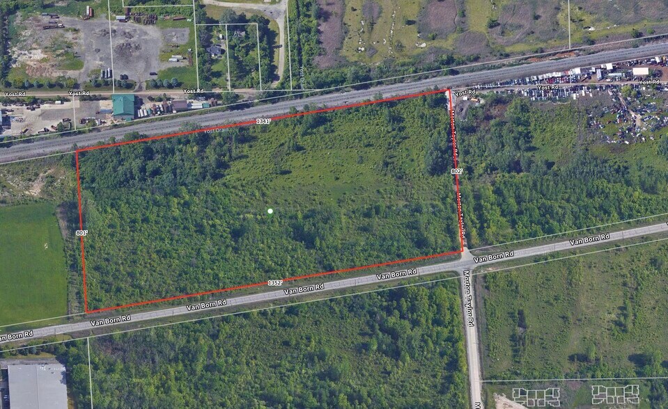 43000 Van Born Rd, Belleville, MI à vendre - Aérien - Image 1 de 8