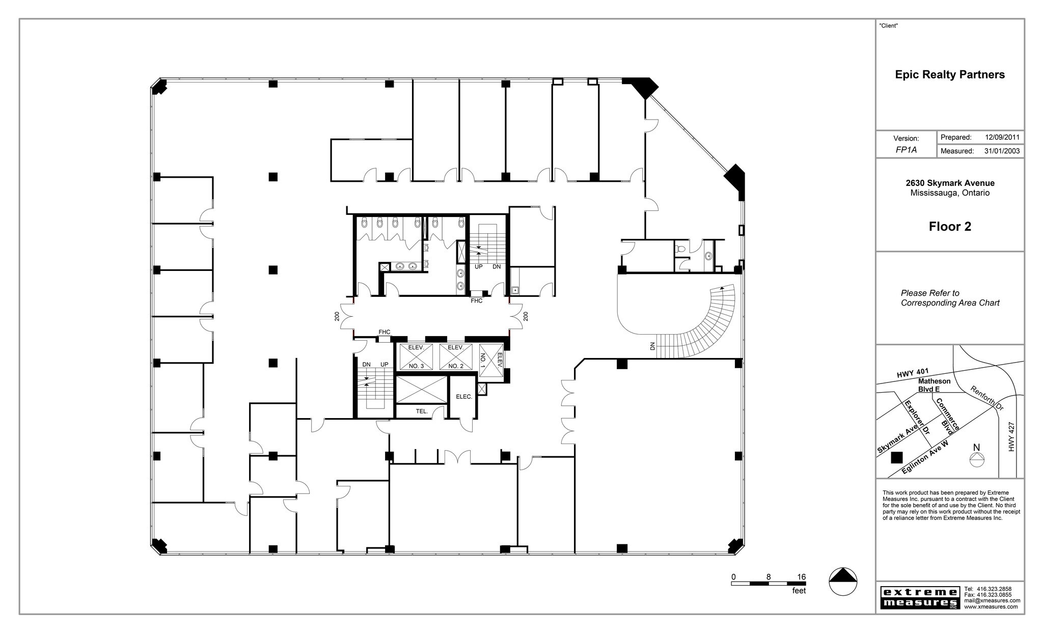 2630 Skymark Ave, Mississauga, ON à louer Plan de site- Image 1 de 1