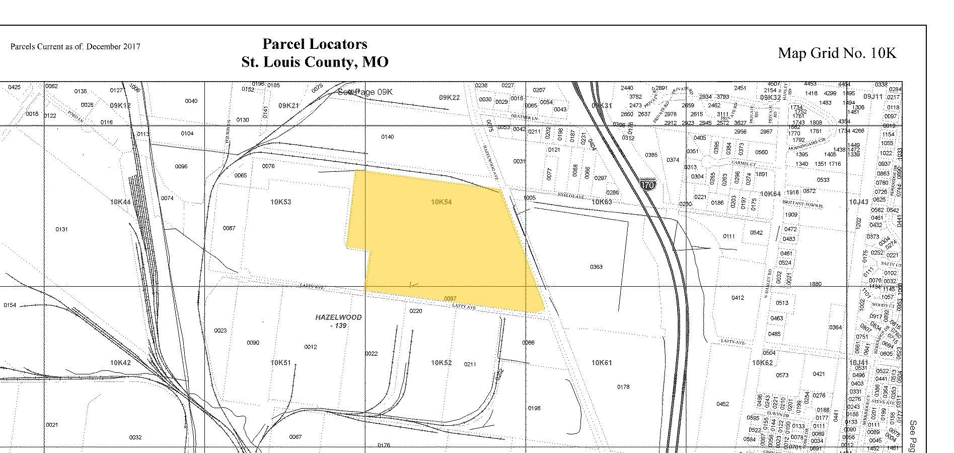 7101 Hazelwood Ave, Hazelwood, MO à vendre Plan cadastral- Image 1 de 1