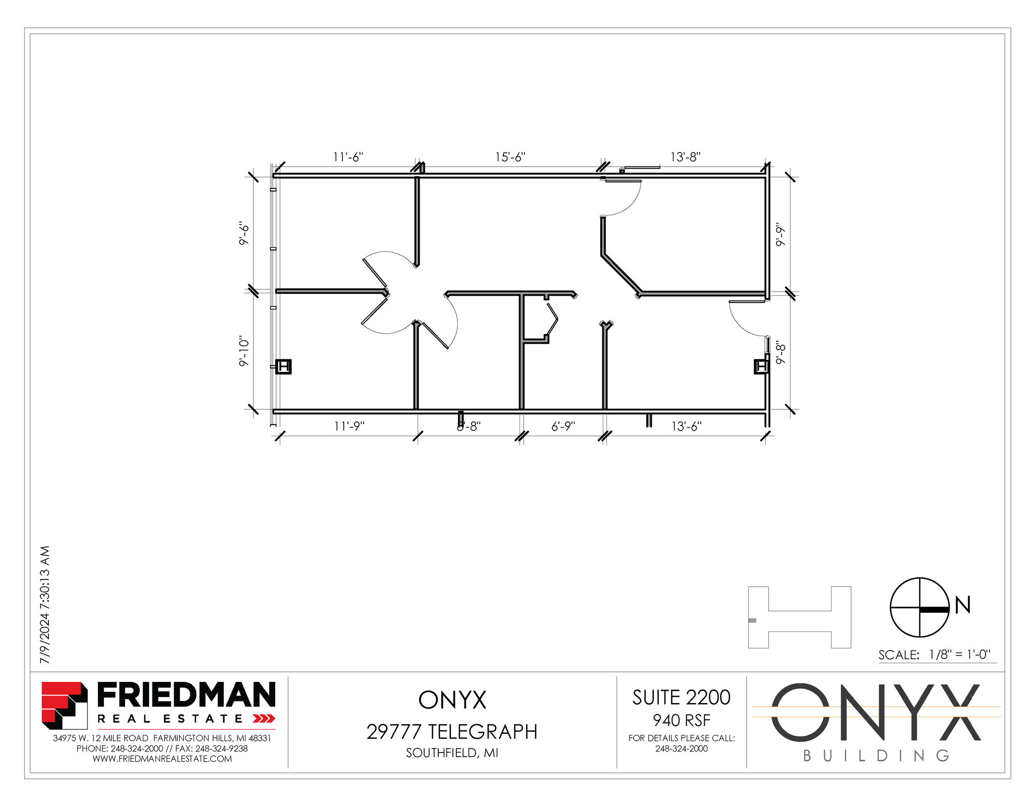 29777 Telegraph Rd, Southfield, MI for lease Floor Plan- Image 1 of 3