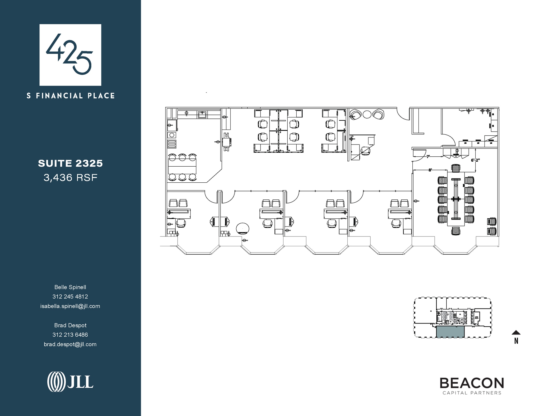 425 S Financial Pl, Chicago, IL for lease Floor Plan- Image 1 of 4