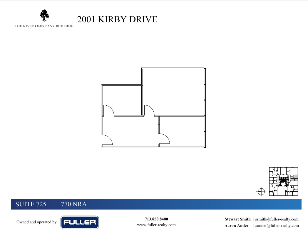 2001 Kirby Dr, Houston, TX à louer Plan d  tage- Image 1 de 1