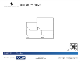 2001 Kirby Dr, Houston, TX à louer Plan d  tage- Image 1 de 1